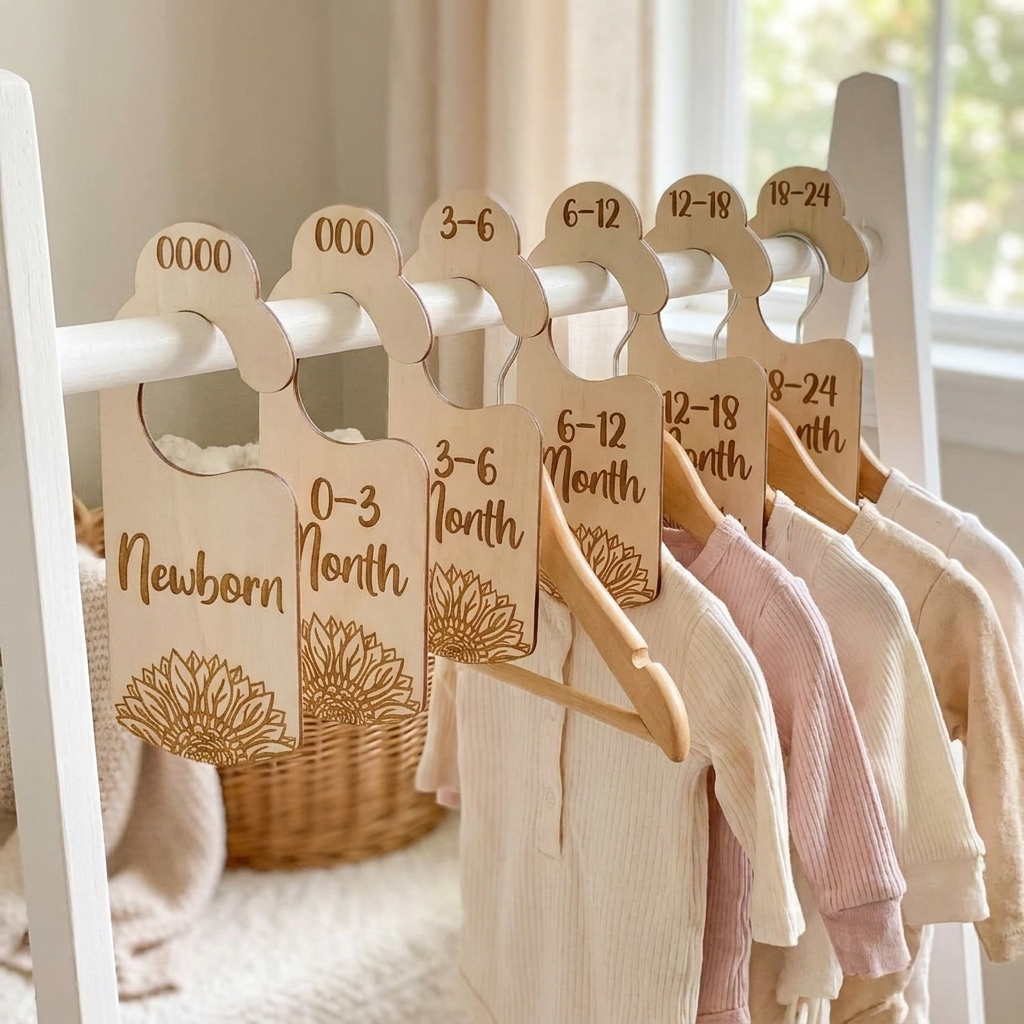 Nursery Wardrobe Dividers - Sunflower