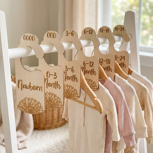 Nursery Wardrobe Dividers - Sunflower