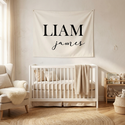 Personalised Block Letter Canvas Wall Hang
