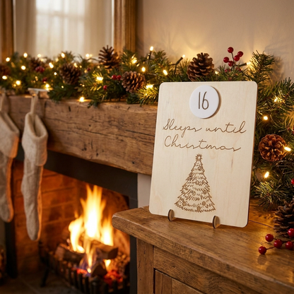 Vintage Christmas Tree Countdown