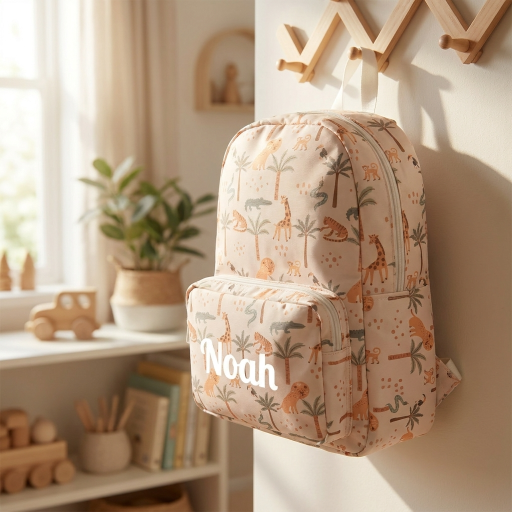 Personalised Kids Backpack - Safari