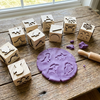 Wooden Stamp Blocks