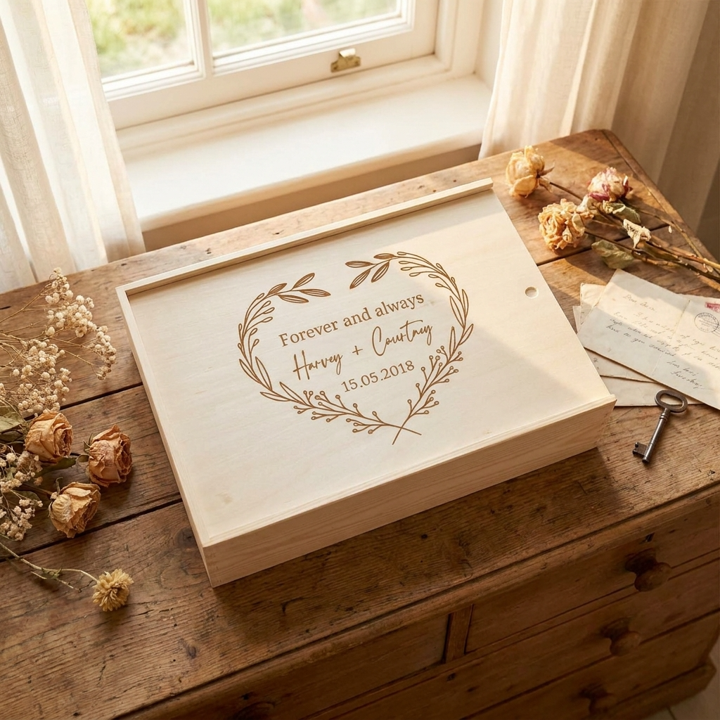 Wedding Keepsake Box - Heart