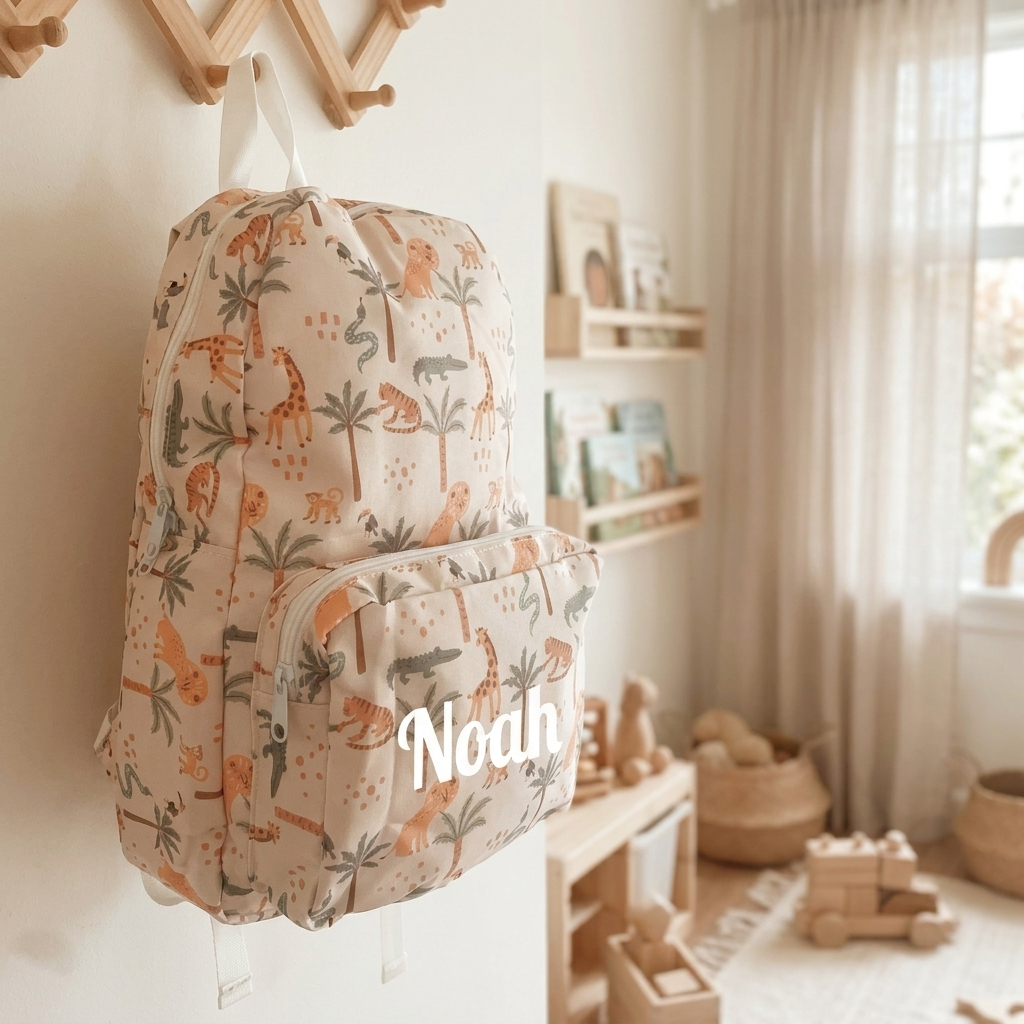 Personalised Kids Backpack - Safari