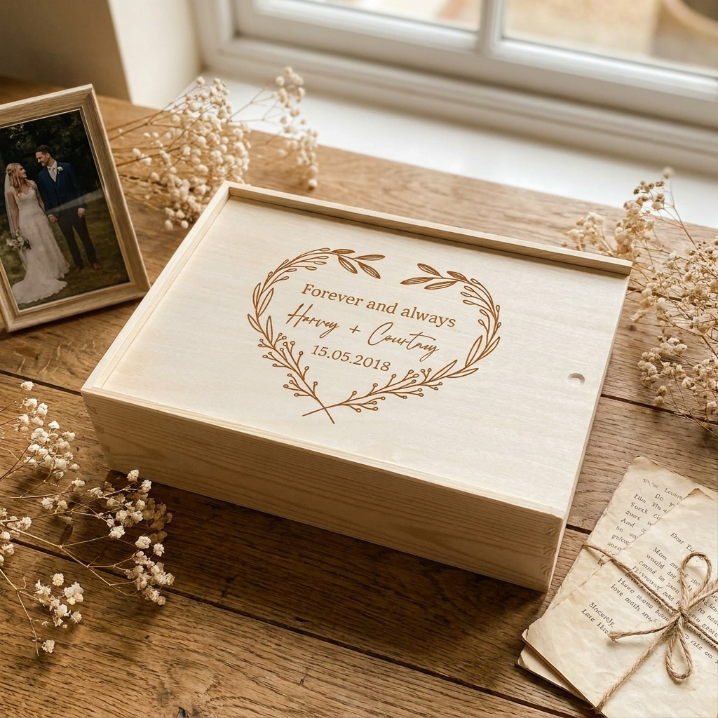 Wedding Keepsake Box - Heart