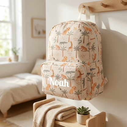 Personalised Kids Backpack - Safari