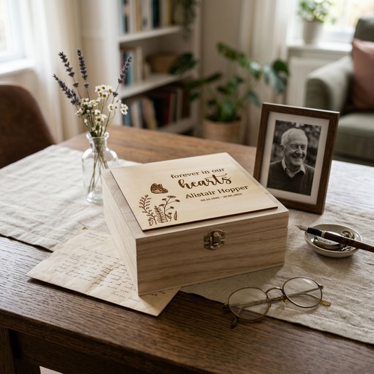 Personalised Wooden Keepsake Box - Multiple Designs to choose from