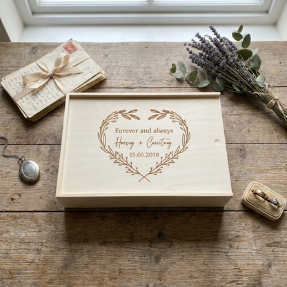 Wedding Keepsake Box - Heart