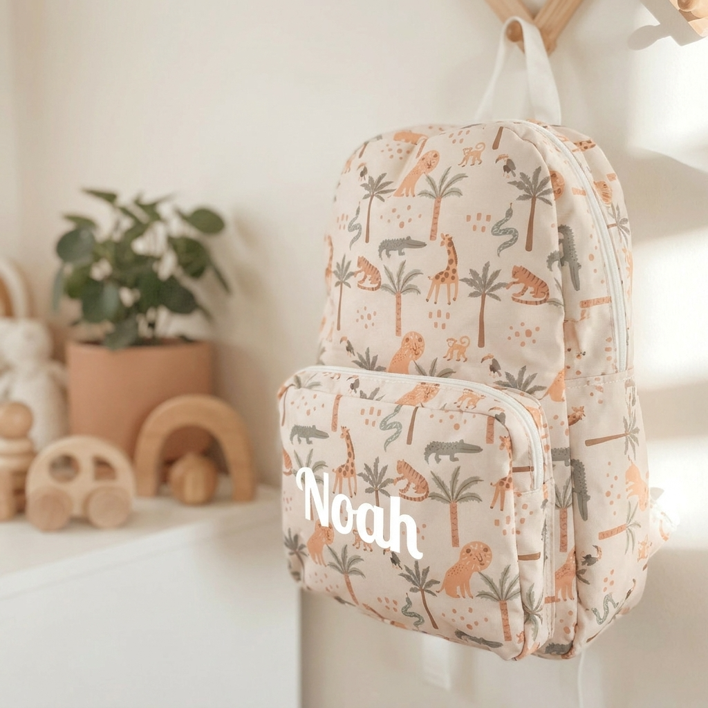Personalised Kids Backpack - Safari