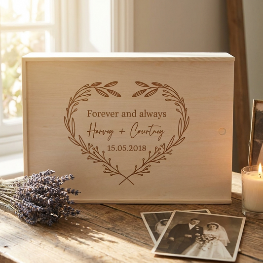 Wedding Keepsake Box - Heart