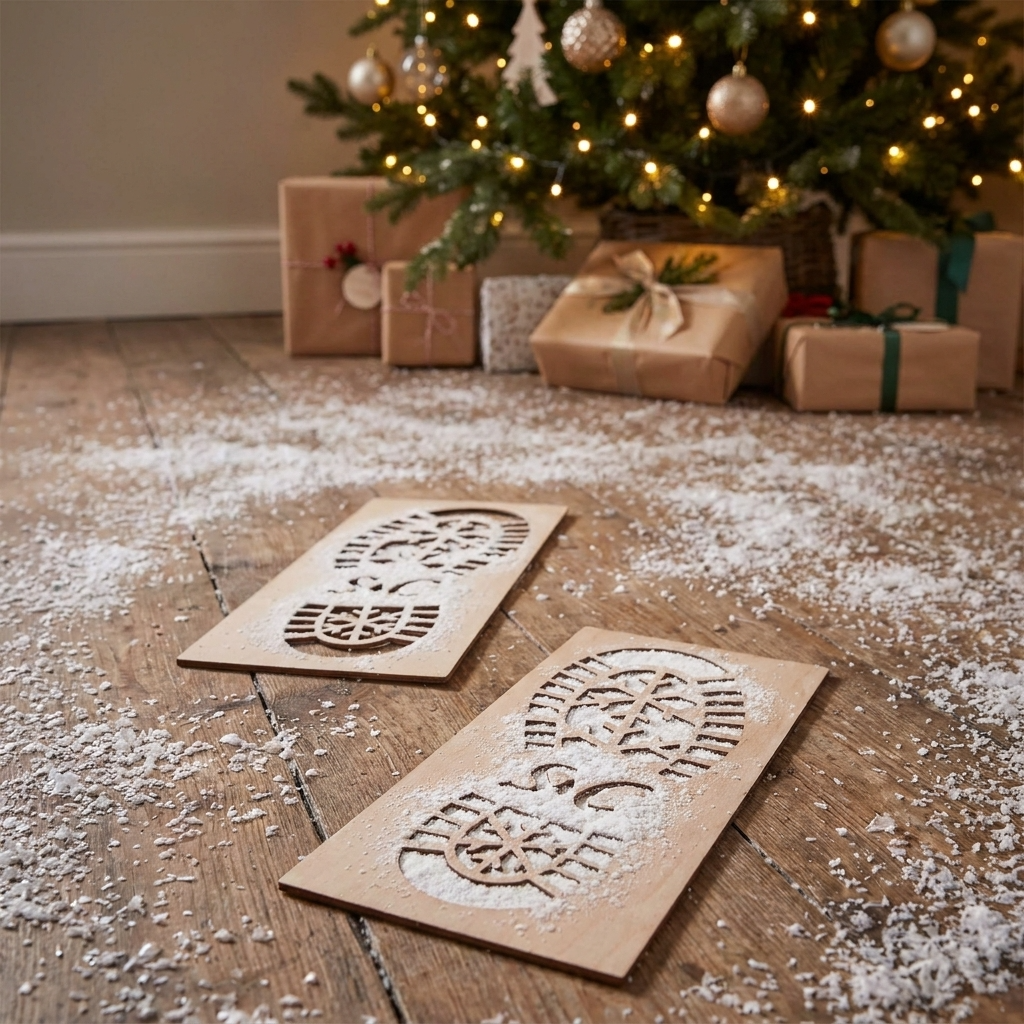 Santa Claus Boot Stencil