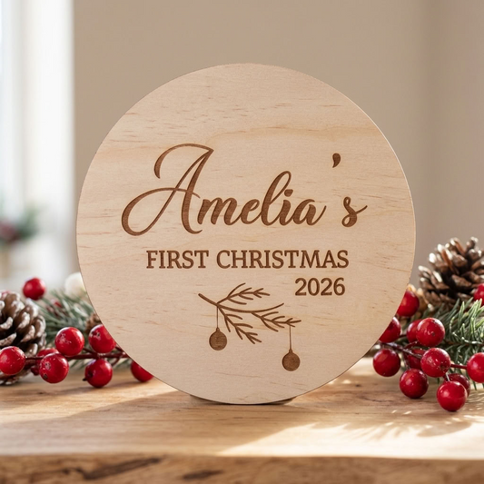 Baby's First Christmas Plaque 2026