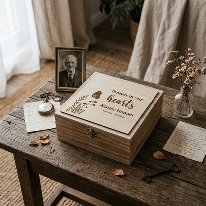 Personalised Wooden Keepsake Box - Multiple Designs to choose from