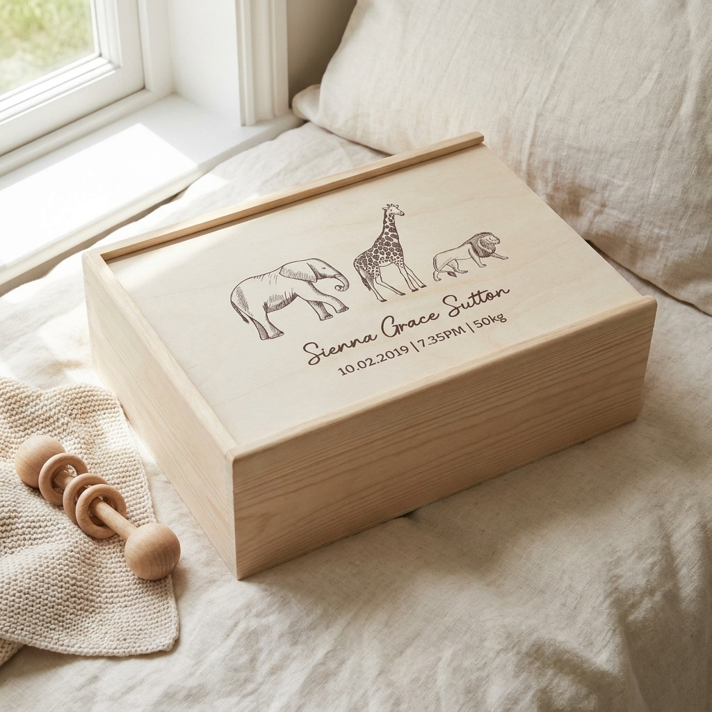 Keepsake Box - Safari Animals