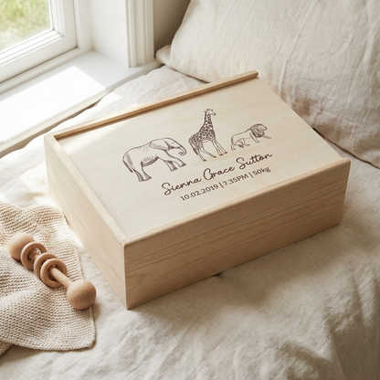 Keepsake Box - Safari Animals