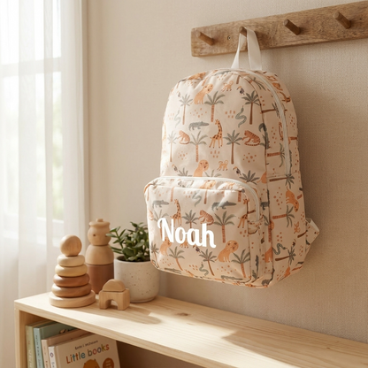 Personalised Kids Backpack - Safari
