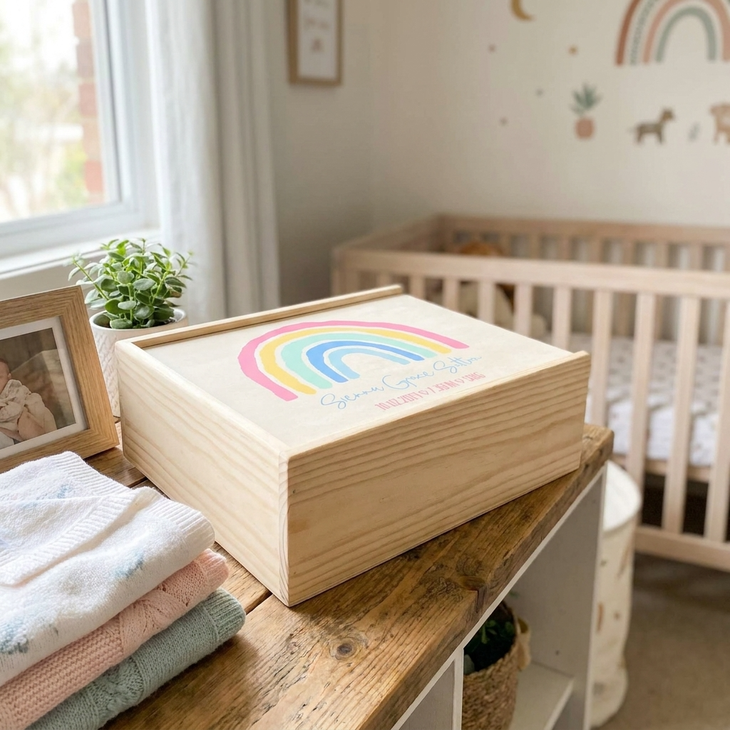 Keepsake Box - Pastel Rainbow