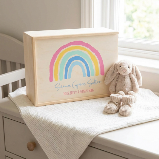 Keepsake Box - Pastel Rainbow