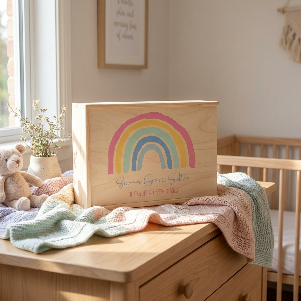 Keepsake Box - Pastel Rainbow