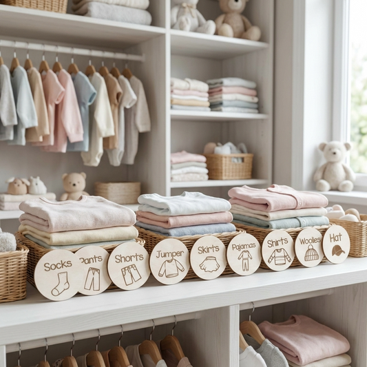 Kids Clothing Storage Labels
