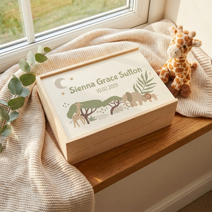 Keepsake Box - Baby Safari
