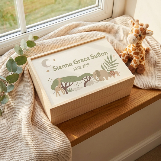 Keepsake Box - Baby Safari