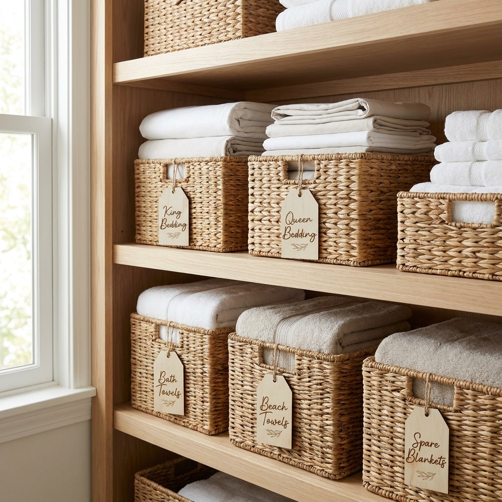 Linen Storage Labels Set of 12