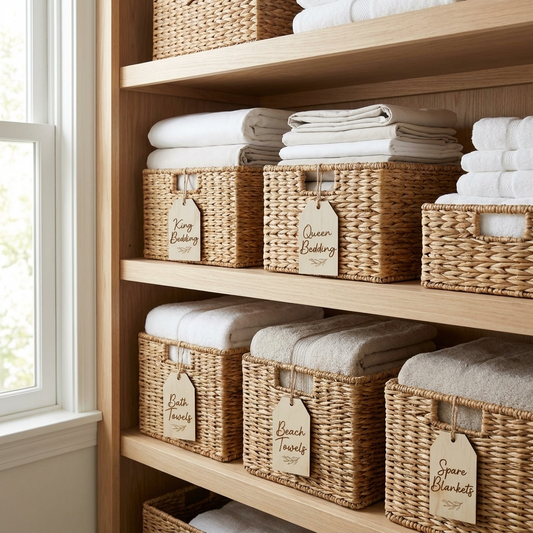 Linen Storage Labels Set of 12