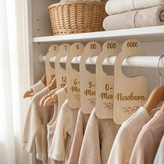 Nursery Wardrobe Dividers - Leaf
