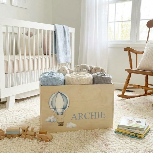 Toy Box - Hot Air Balloon with NAME ARCHIE