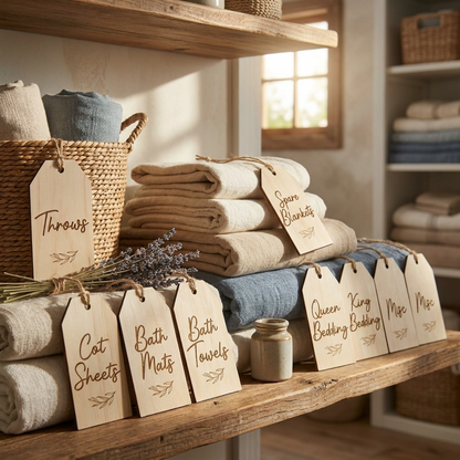 Linen Storage Labels Set of 12