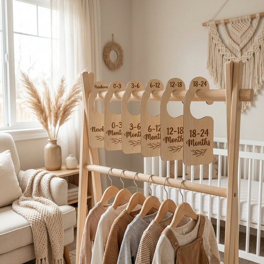 Nursery Wardrobe Dividers - Leaf