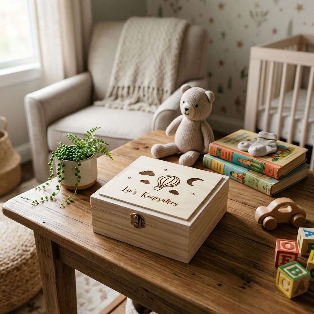 Personalised Wooden Keepsake Box - Multiple Designs to choose from