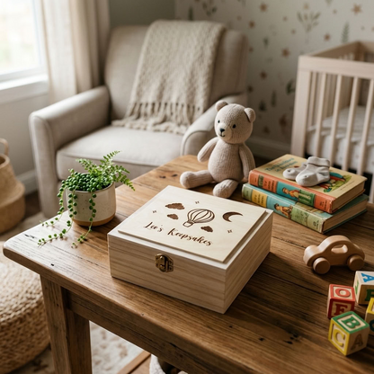 Personalised Wooden Keepsake Box - Multiple Designs to choose from