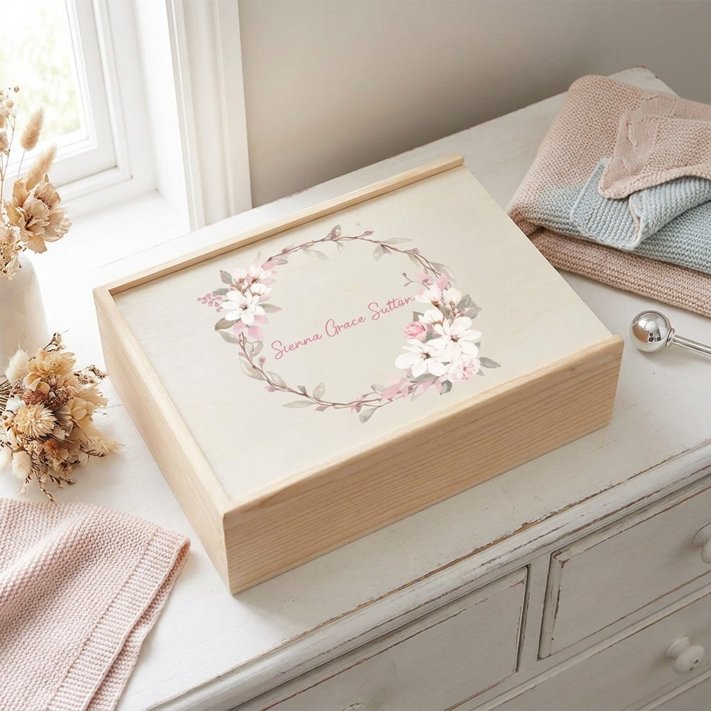 Keepsake Box - Floral Wreath