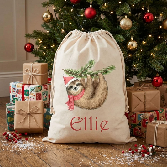 Personalised Santa Sack - Sloth