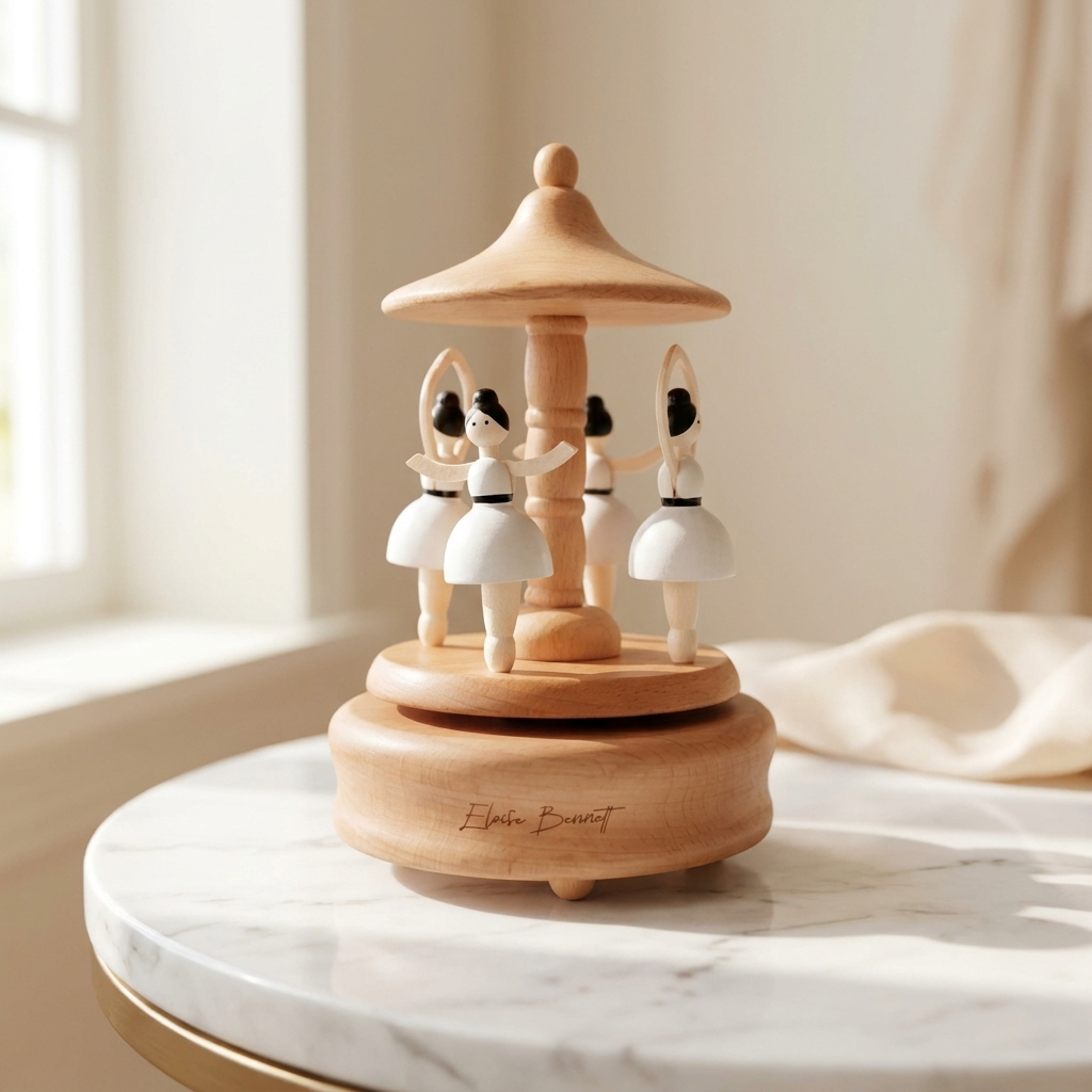 Ballerina Carousel Music Box