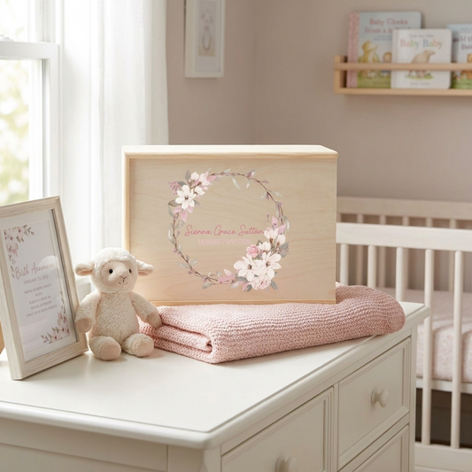 Keepsake Box - Floral Wreath