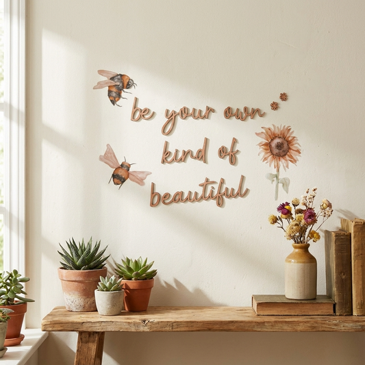 be your own kind of beautiful wall plaque