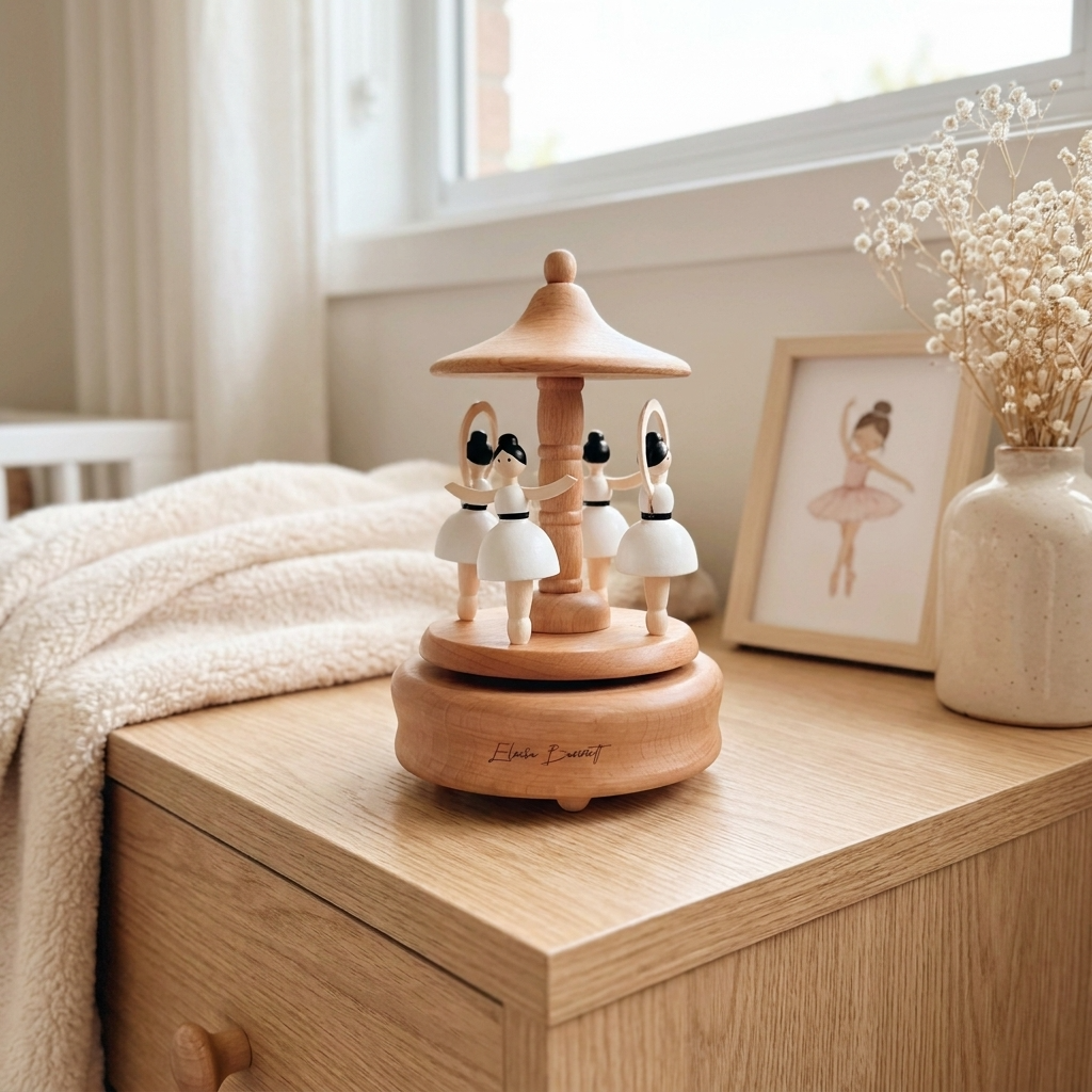 Ballerina Carousel Music Box