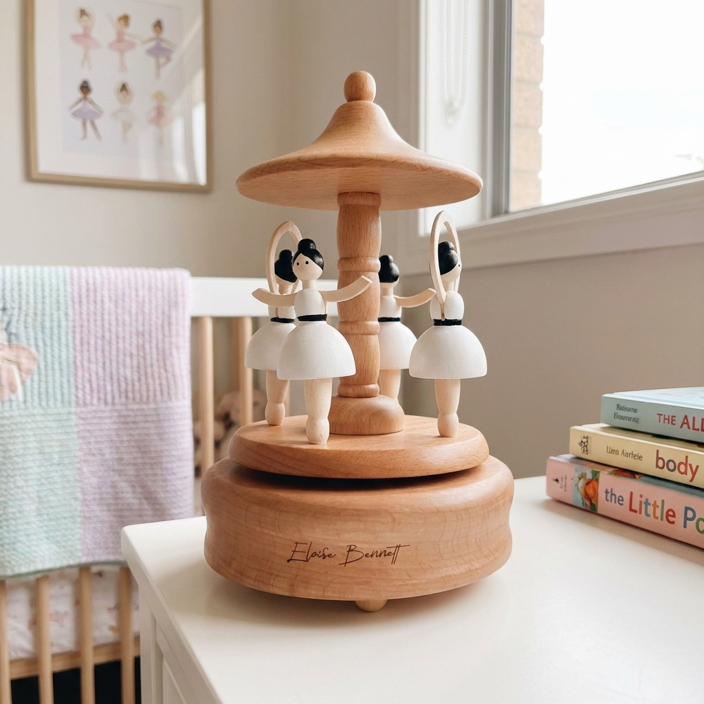 Ballerina Carousel Music Box
