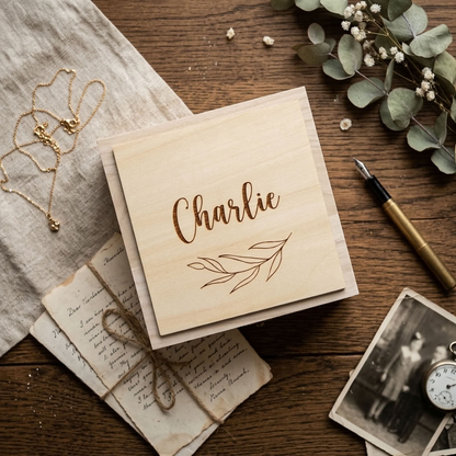 Personalised Wooden Keepsake Box - Multiple Designs to choose from