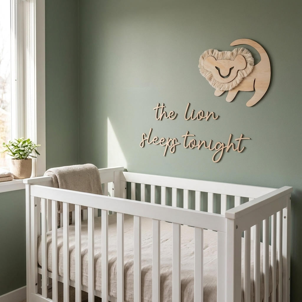 the lion sleeps tonight wall plaque