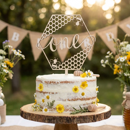 Buzzing Bee Cake Topper