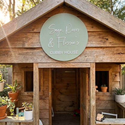 Cubby House Sign