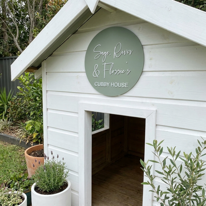 Cubby House Sign