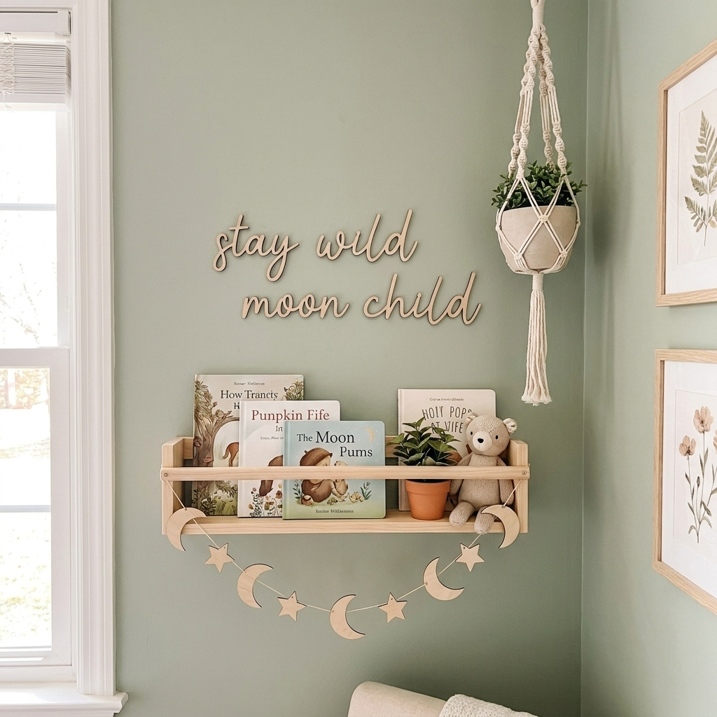 stay wild moon child Decal wall plaque