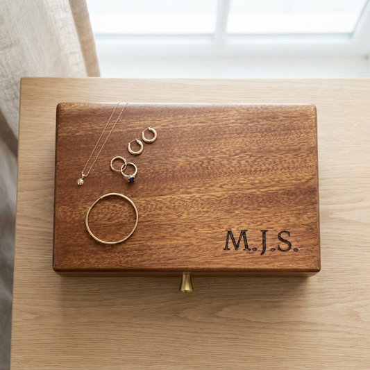 Personalised Wooden Jewellery Box