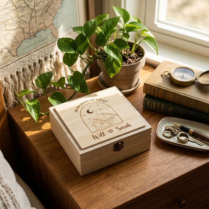 Personalised Wooden Keepsake Box - Multiple Designs to choose from