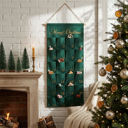 Personalised Large Christmas Advent Calendar - Green - PRE ORDER SHIPS BEG NOV 2026